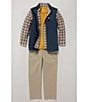 Color:Chino - Image 4 - Little Boys 2T-7 Modern-Fit Flat-Front Stretch Twill Pants