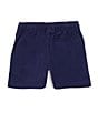 Color:Navy - Image 2 - Little Boys 2T-7 Pull-On Twill Shorts