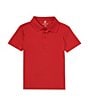 Color:Red - Image 1 - Little Boys 2T-7 Short Sleeve Pique Polo Shirt