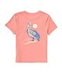 Color:Washed Red - Image 1 - Little Boys 2T-7 Short Sleeve Pelican Screen Print Graphic T-Shirt