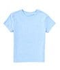 Color:Blue - Image 1 - Little Boys 2T-7 Short Sleeve Solid Crew Neck T-Shirt