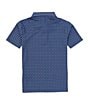 Color:Navy - Image 2 - Little Boys 2T-7 Short Sleeve Synthetic Baseball Bat Print Polo Shirt