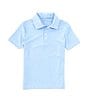 Color:Blue Bell - Image 1 - Little Boys 2T-7 Short Sleeve Synthetic Micro Stripe Polo