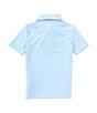 Color:Blue Bell - Image 2 - Little Boys 2T-7 Short Sleeve Synthetic Micro Stripe Polo