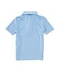 Color:Colony Blue - Image 2 - Little Boys 2T-7 Short Sleeve Synthetic Micro Stripe Polo