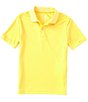 Color:Gold - Image 1 - Little Boys 2T-7 Short-Sleeve Double-Knit Synthetic Performance Polo Shirt