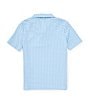 Color:Blue - Image 2 - Little Boys 2T-7 Short Sleeve Synthetic Swordfish Print Polo Shirt