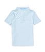 Class Club Little Boys Short Sleeve Turtle Print Synthetic Polo Shirt, Color:Blue - Image 2