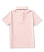 Color:Pink - Image 2 - Little Boys 2T-7 Short Sleeve Turtle Print Synthetic Polo Shirt