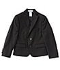 Color:Black - Image 1 - Little Boys 2T-7 Solid Dress Jacket