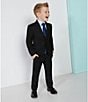 Color:Black - Image 4 - Little Boys 2T-7 Solid Dress Jacket