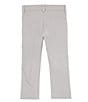 Color:Light Grey - Image 2 - Little Boys 2T-7 Solid Synthetic Stretch Dress Pants