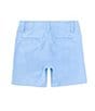 Color:Chambray Blue - Image 2 - Little Boys 2T-7 Synthetic Comfort Stretch Performance Shorts