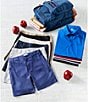 Class Club Little Boys Synthetic Shorts, Color:Light Grey - Image 3