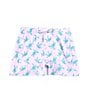 Color:Pink - Image 1 - Little Boys 2T-7 Turtle Swim Trunks
