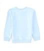 Color:Blue - Image 2 - Little Boys 2T-7 Washed Solid Terry Crew Neck Sweatshirt