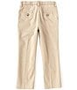 Color:Khaki - Image 2 - Little Boys 3T-7 Non Iron Stretch Twill Pant