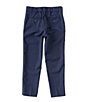 Color:Navy - Image 2 - Little Boys 3T-7 Navy Sharkskin Dress pants