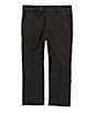 Color:Black - Image 1 - Little Boys 3T-7 Flat Front Dress Pants