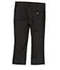 Color:Black - Image 2 - Little Boys 3T-7 Flat Front Dress Pants