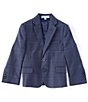 Color:Blue - Image 1 - Little Boys 3T-7 Window Pane Plaid Dress Jacket