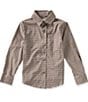 Class Club Little Boys Cool Touch Gingham Performance Sport Shirt - Image 1