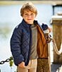 Class Club Little Boys Diamond Quilted Puffer, Color:Navy - Image 4