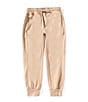 Class Club Little Boys Drawstring Waist Athletic Joggers, Color:Khaki - Image 1
