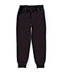 Class Club Little Boys Drawstring Waist Athletic Joggers, Color:Black - Image 2
