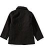 Class Club Little Boys Faux Wool Car Coat, Color:Black - Image 2