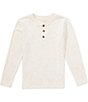 Class Club Little Boys Performance Stretch Knit Long Sleeve Henley Top - Image 2