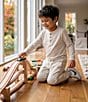Class Club Little Boys Performance Stretch Knit Soft Pull On Joggers - Image 4