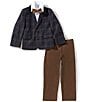Class Club Little Boys Plaid Blazer Suit Set - Image 1