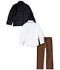 Class Club Little Boys Plaid Blazer Suit Set - Image 2