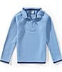 Class Club Little Boys Popcorn Texture Quarter-Zip Long Sleeve Pullover - Image 1