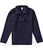 Class Club Little Boys Popcorn Texture Quarter-Zip Long Sleeve Pullover - Image 2