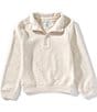 Class Club Little Boys Quarter Zip Slub Pullover, Color:Ivory - Image 1