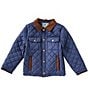 Class Club Little Boys Quilted Snap Front Barn Coat - Image 2