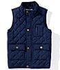 Class Club Little Boys Quilted Vest, Color:Navy - Image 1