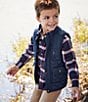 Class Club Little Boys Quilted Vest, Color:Navy - Image 2