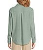Cloth & Stone Collared Long Sleeve Button Front Shirt, Color:Lush Grove - Image 2