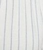 Cloth & Stone Linen Blend High Rise Wide Leg Front Drawstring Stripe Crop Coordinating Pants, Color:Powder Blue - Image 6