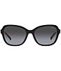 Color:Black - Image 2 - Women's 56mm Cat Eye Sunglasses