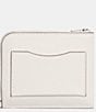 Color:Chalk/Tan - Image 2 - 3-In-1 Crossgrain Silver Tone Colorblock Leather Zip Wallet