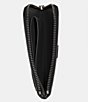 Color:Black/Charcoal - Image 3 - 3-In-1 Crossgrain Black Leather Zip Wallet