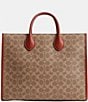 COACH Ace 35 Signature Canvas Tote Bag, Color:Tan Rustic - Image 2