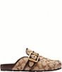 COACH Archival Signature Sateen Jacquard Buckle Clogs - Image 2
