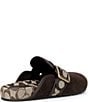 COACH Archival Suede Clogs With Signature Jacquard Buckle Strap - Image 2