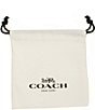 COACH Baguette Tennis Y Necklace, Color:Pink/Silver - Image 3