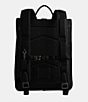 Color:Black - Image 3 - Beck Roll Top Pebble Leather Backpack